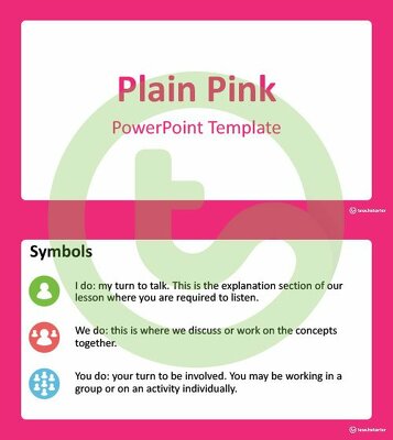 预览图像纯粉红色- PowerPoint模板-教学资源