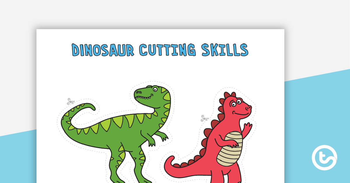 预览图像剪刀切割技能-恐龙-教学资源