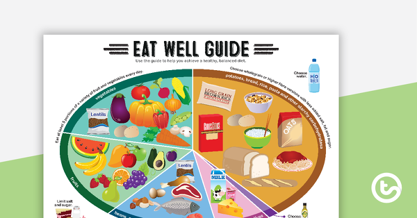 健康饮食预览图像-健康饮食指南海报-教学资源
