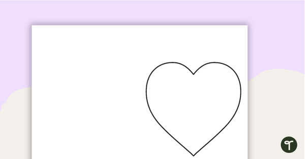 Preview image for Blank Heart - Card Template - teaching resource