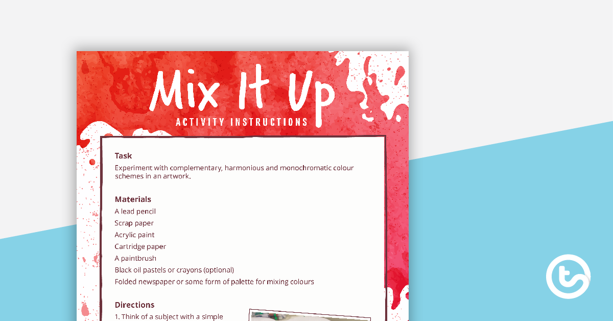 Preview image for Mix It Up Activity - teaching resource