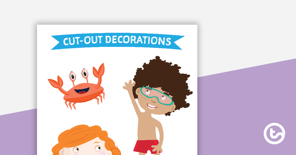 Preview image for Beach - Cut Out Decorations - teaching resource