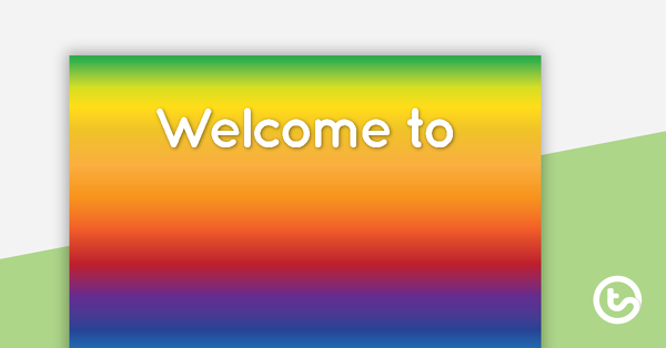 彩虹的缩略图-欢迎标志和名称标签-教学资源