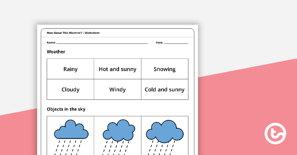 Preview image for How About This Weather? -  Worksheet - teaching resource