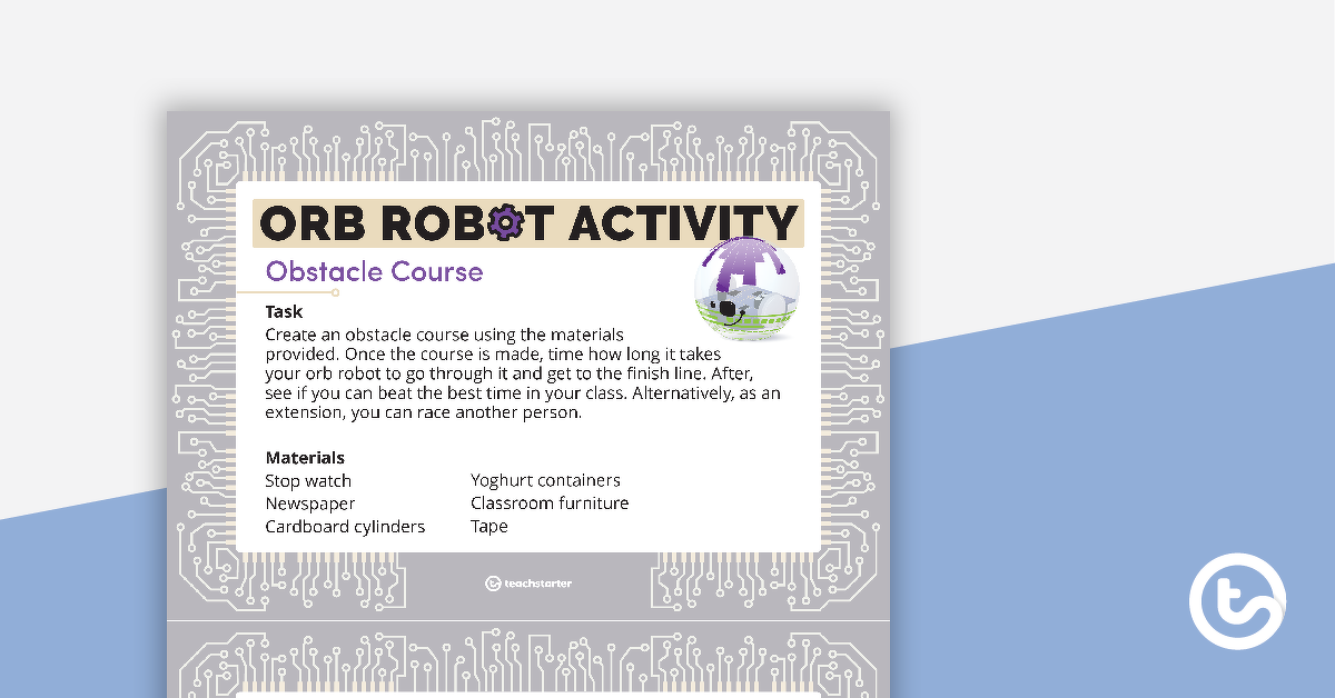 Orb机器人的预览图像 - 任务卡 - 教学资源