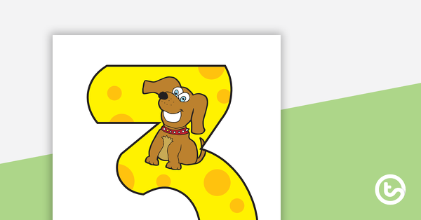 Thumbnail of Numbers 0-9 with Animal Values - teaching resource