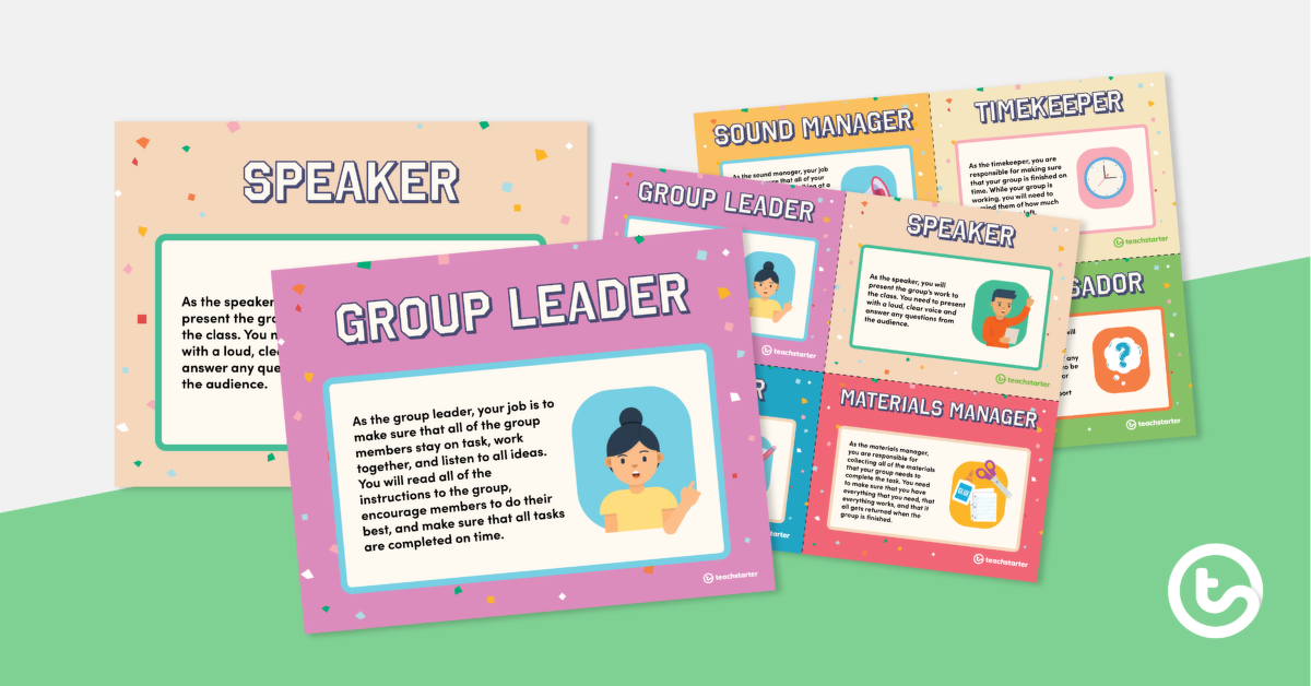 Image of Group Work Role Cards