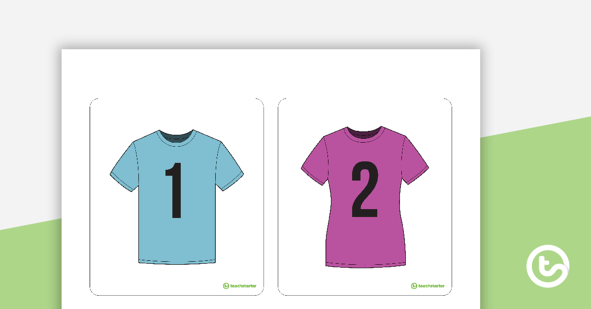 Preview image for 1 to 20 Clothesline Number Cards - teaching resource