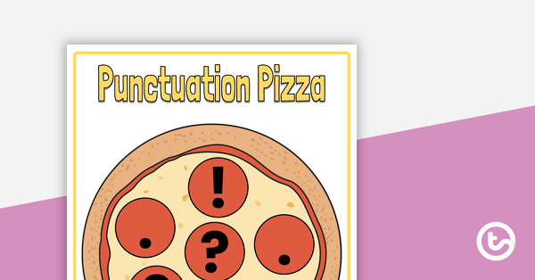 标点披萨掩盖游戏的预览图像-教学资源