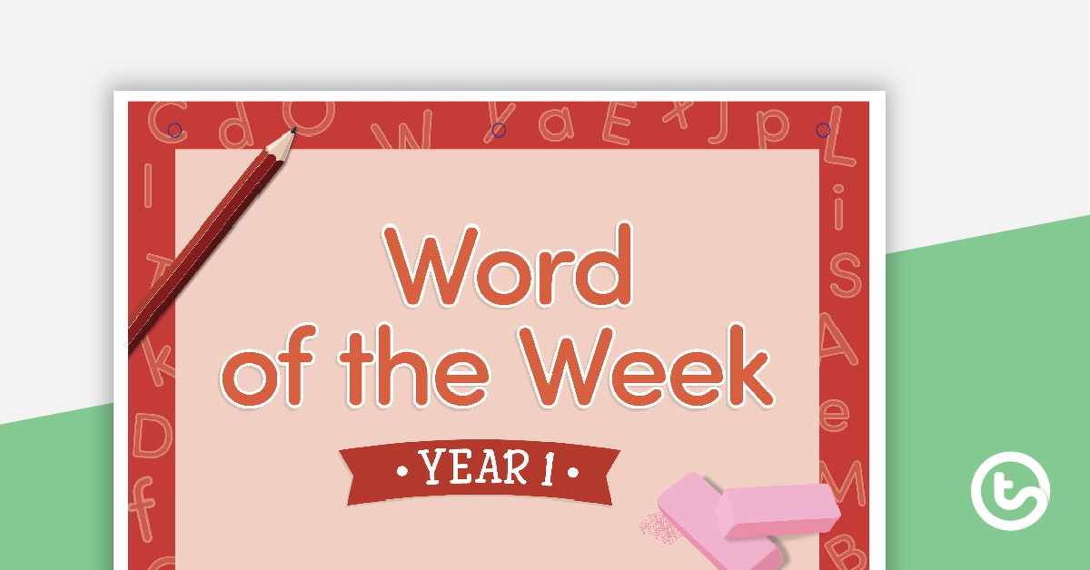 Preview image for Word of the Week Flip Book - Year 1 - teaching resource