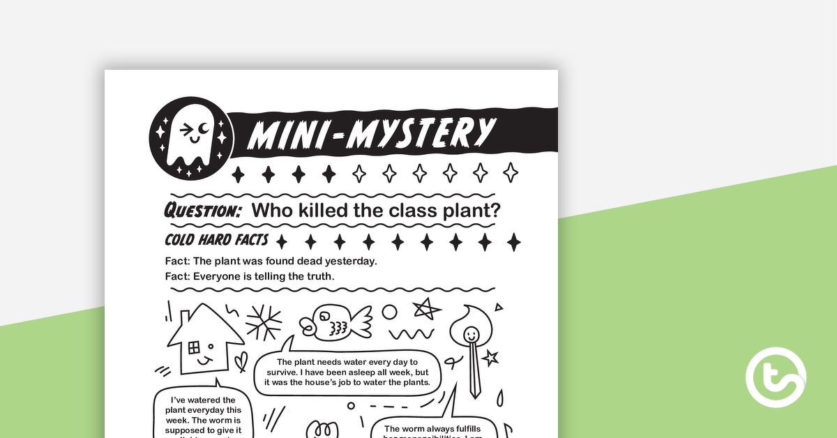 mini mysteries teaching resources teach starter