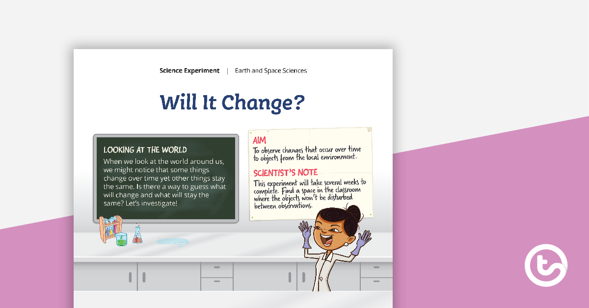 Preview image for Science Experiment - Will It Change? - teaching resource