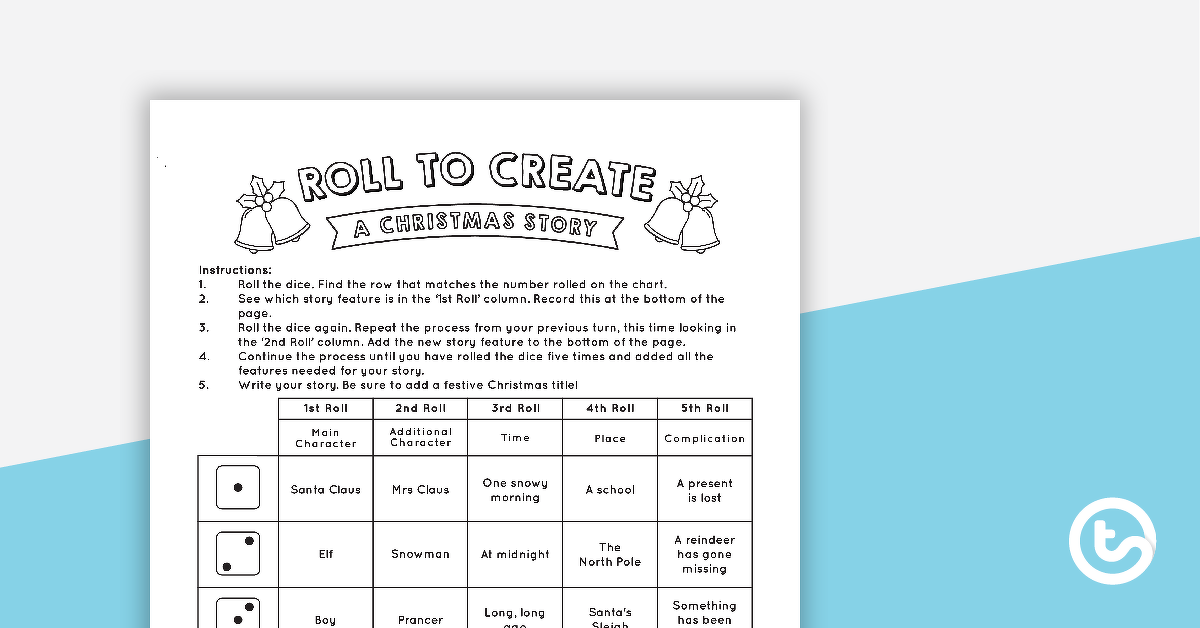 预览图像滚动以创建圣诞节故事 - 教学资源