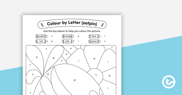 Preview image for SATPIN Colour by Letter - Chicken - teaching resource