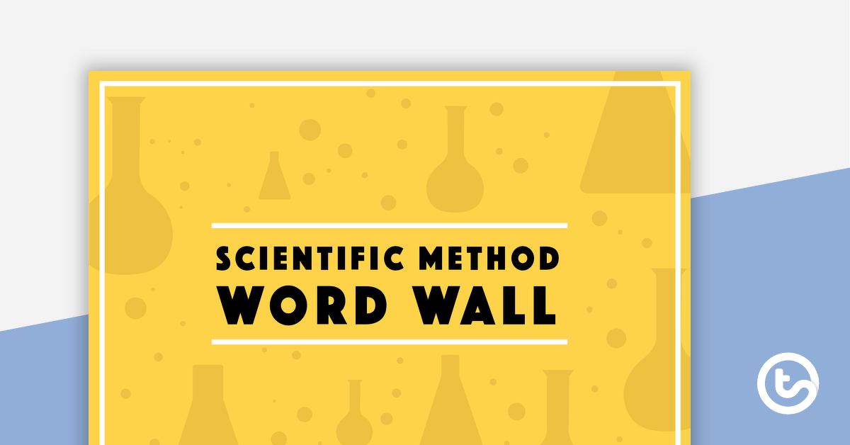 科学方法中预览图像Word Wall词汇 - 教学资源