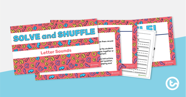 Preview image for Solve and Shuffle - Letter Sounds PowerPoint Game - teaching resource