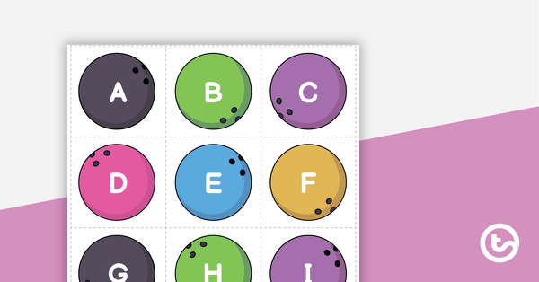 Preview image for Bowling Game - Letter Match - teaching resource