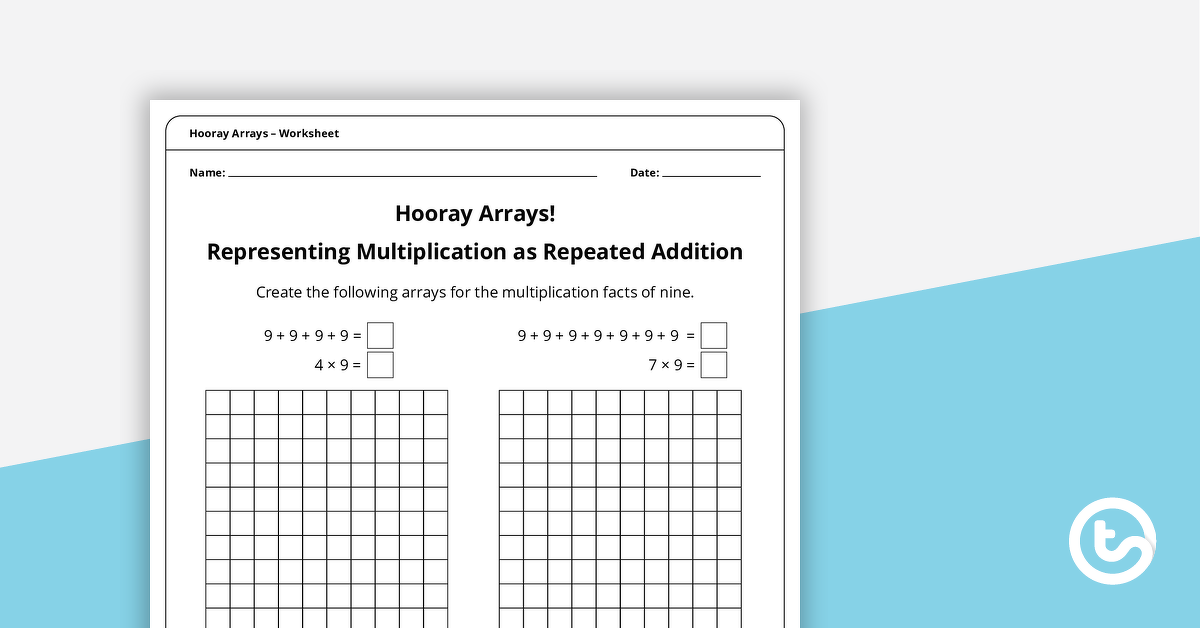 Preview image for Hooray Arrays - Multiplication Facts of 9 - teaching resource