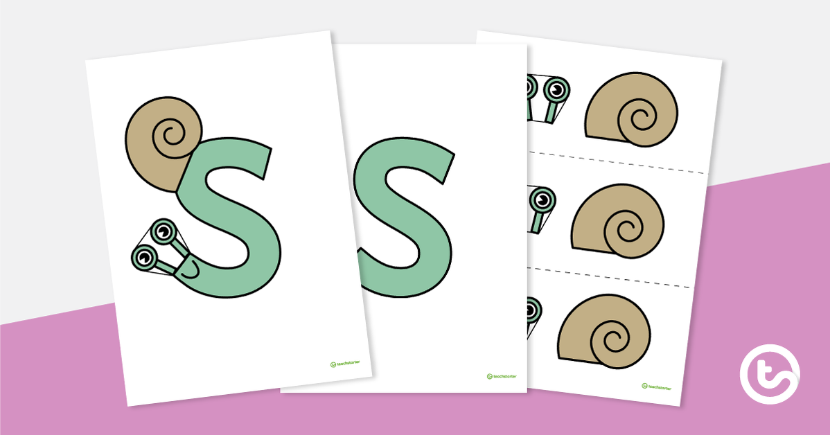 预览图像信工艺活动vity - 'S' is For Snail - teaching resource