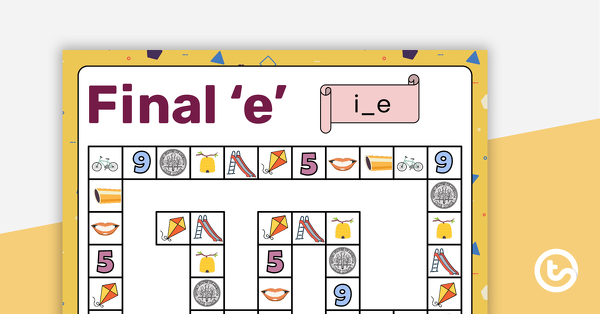 最终“ E”棋盘游戏的预览图像 -  I_E-教学资源