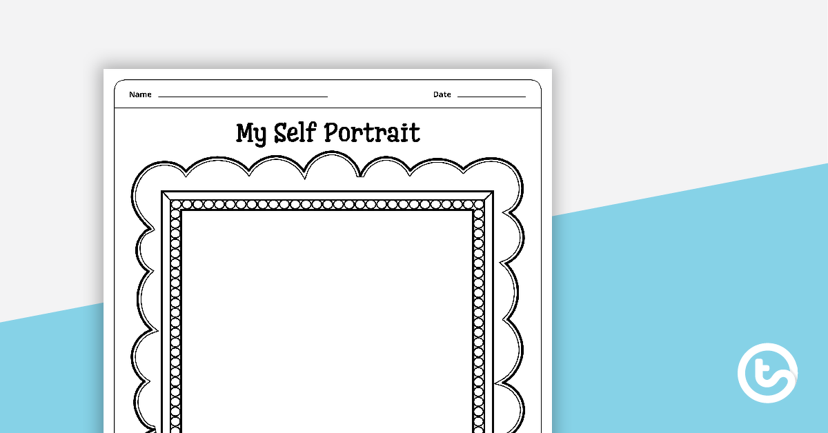 Preview image for Self Portrait Worksheet - teaching resource