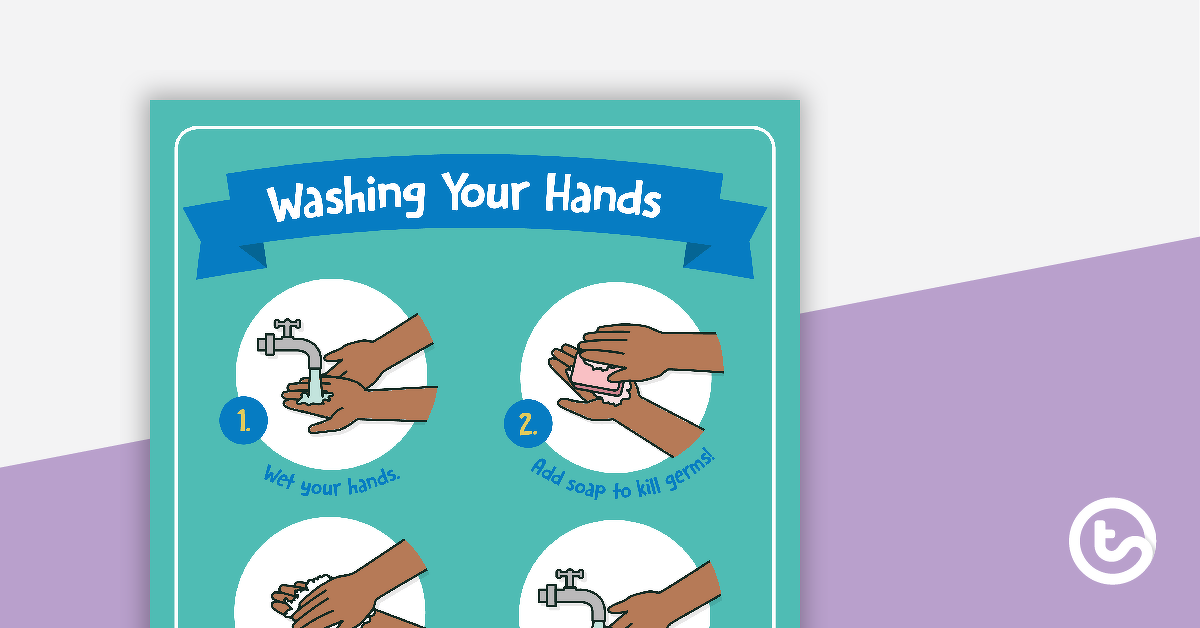 预览图像洗你的手卫生海报-教学资源