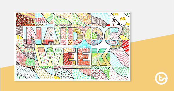 NAIDOC周合作艺术活动的预览图像 - 教学资源