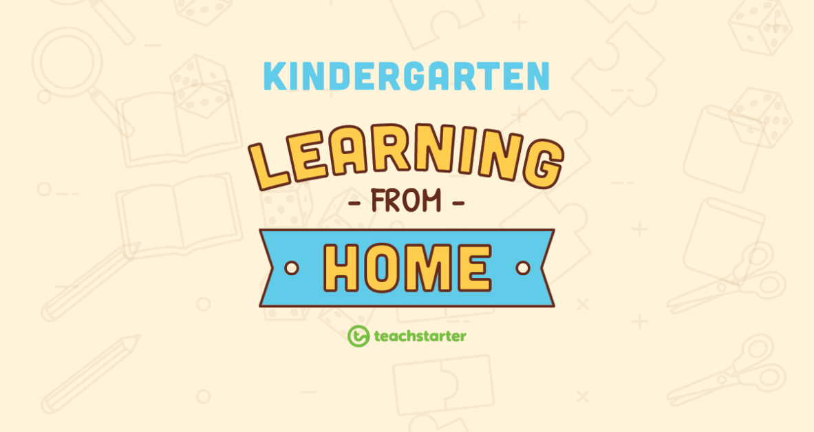 Preview image for Kindergarten School Closure - Learning From Home Pack - teaching resource