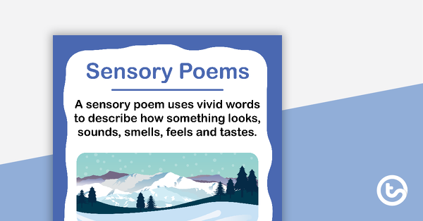 Thumbnail of Sensory Poem Poster - teaching resource