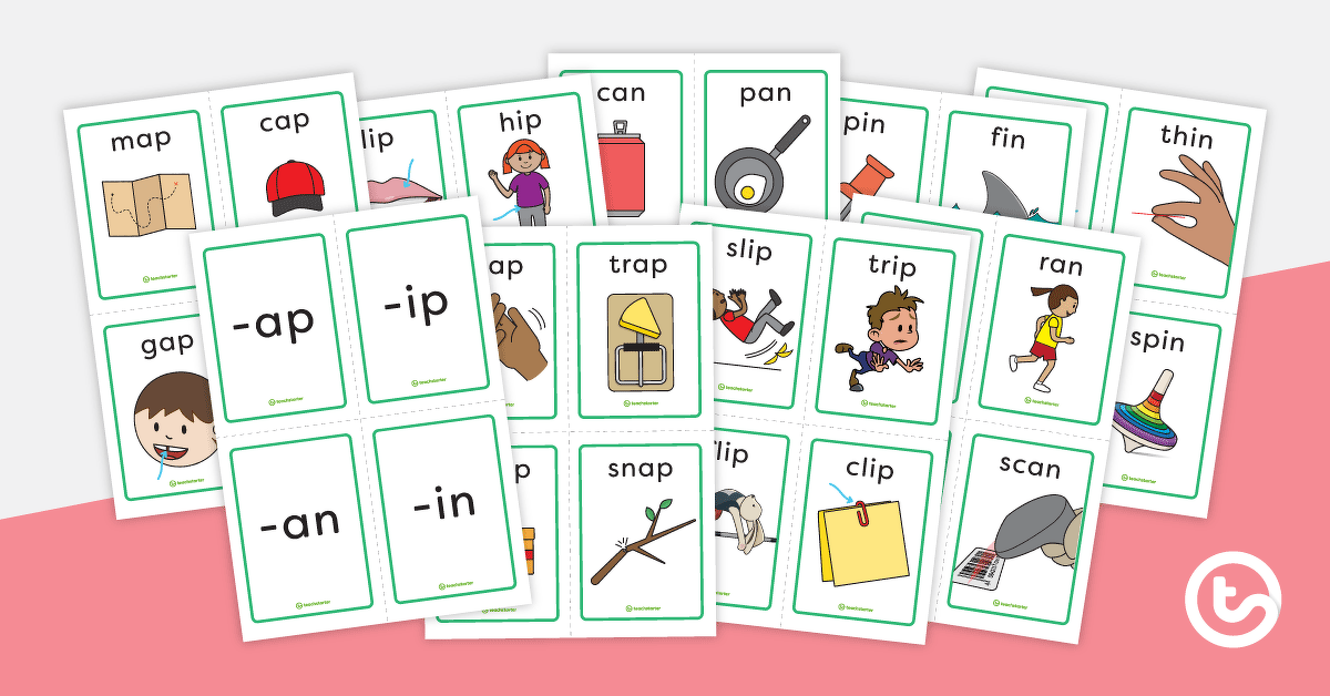 Preview image for Word Family Sorting Cards - teaching resource