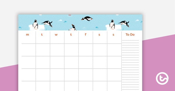 企鹅的预览图像 - 每月概述 - 教学资源