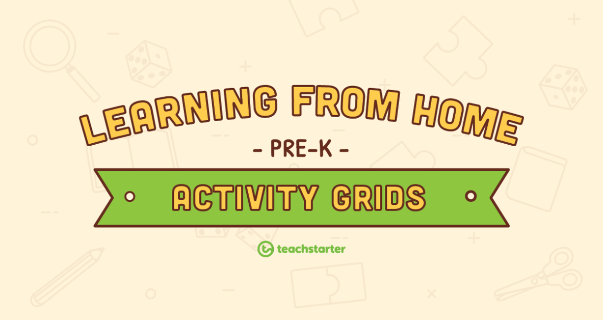 Preview image for Pre–K – Week 4 Learning from Home Activity Grids - teaching resource