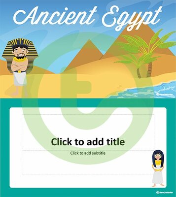 古埃及的预览图像——幻灯片模板——教学资源