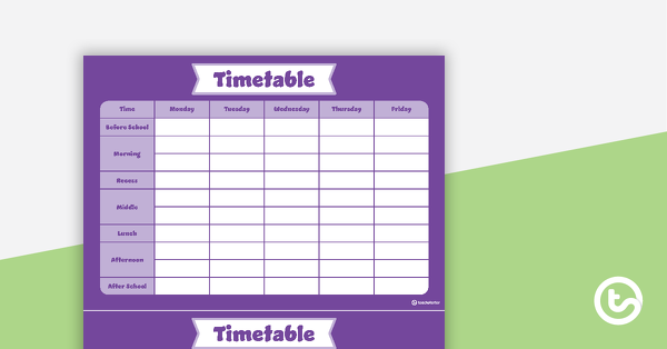 纯紫色的缩略图-时间表规划师教学资源