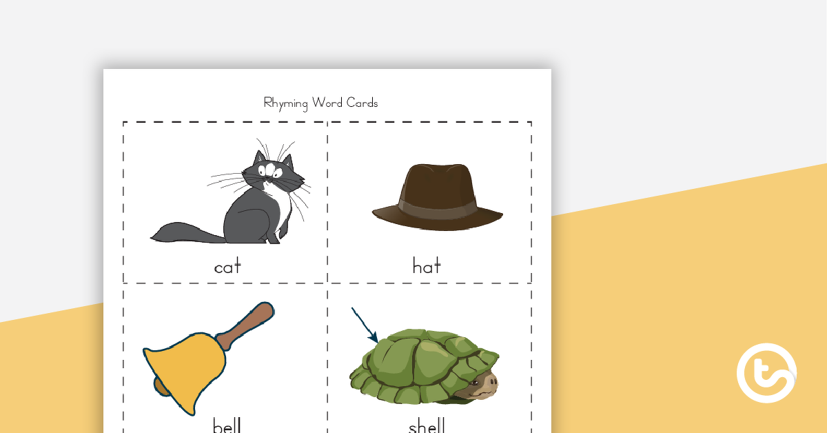 Preview image for Rhyming Word Cards - teaching resource