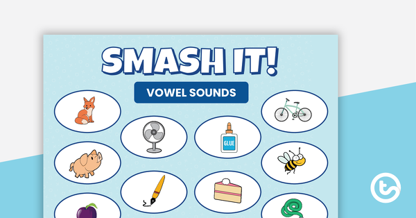 预览image for SMASH IT! Vowels Game - teaching resource
