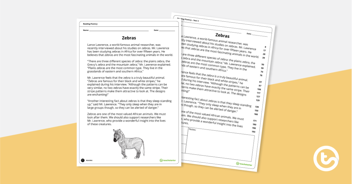 阅读流畅预览图-斑马(三年级)-教学资源
