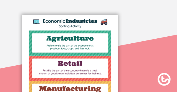 Preview image for Economic Industries – Sorting Activity - teaching resource