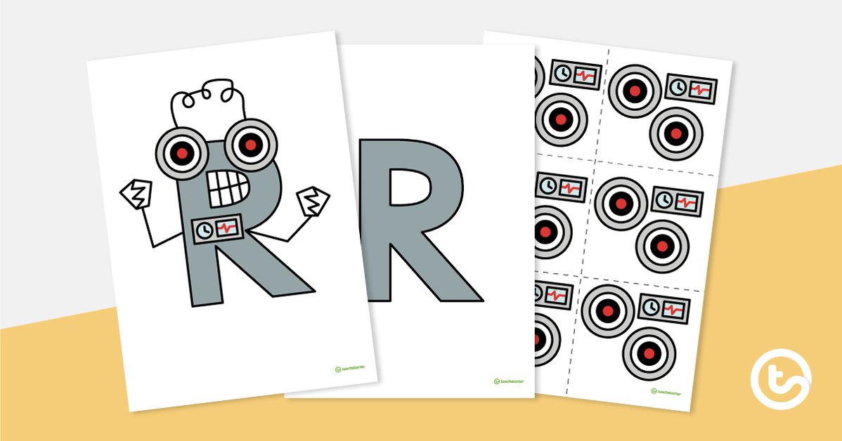 预览图像信工艺活动vity - 'R' is For Robot - teaching resource