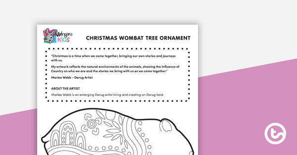 圣诞树装饰品的缩略图 - 沃姆巴特 - 教学资源