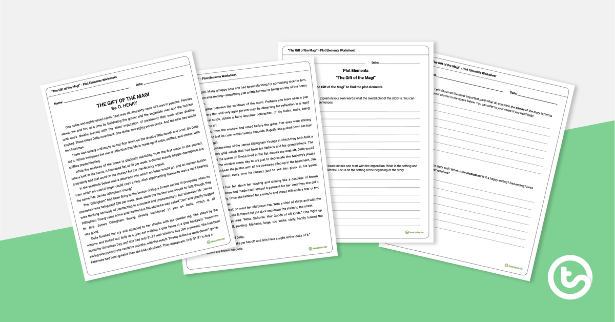 Preview image for Plot Elements Worksheet - 