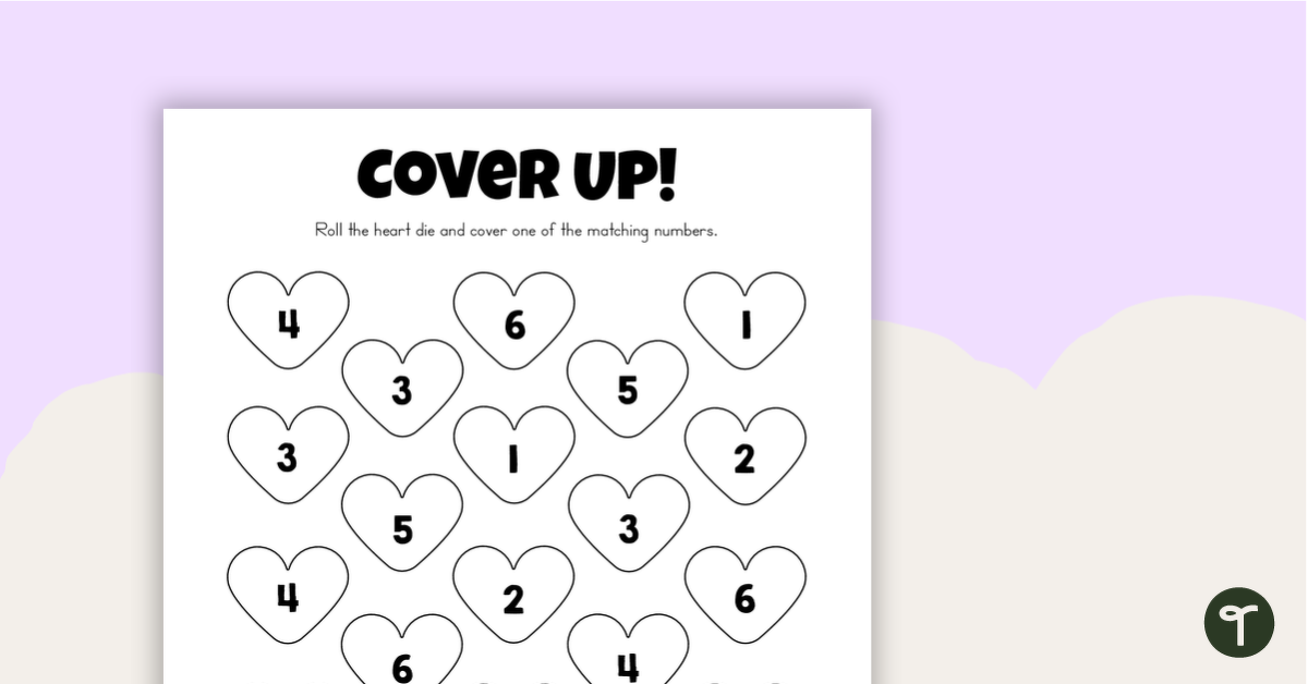 Preview image for Cover Up! - Subitizing Numbers Game - teaching resource