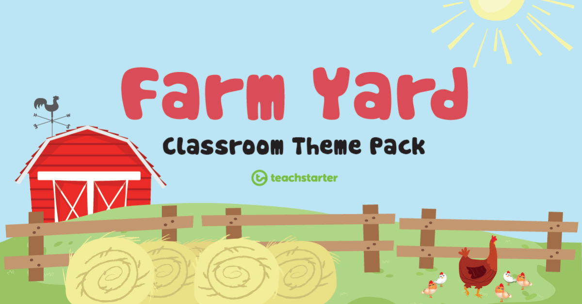 Preview image for Farm Yard Classroom Theme Pack - resource pack