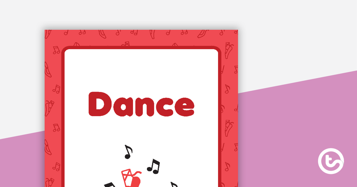 Preview image for Dance Book Cover - Version 2 - teaching resource