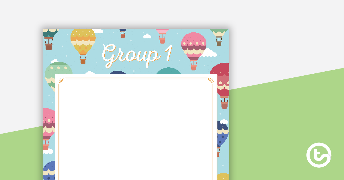 Preview image for Hot Air Balloons - Grouping Posters - teaching resource