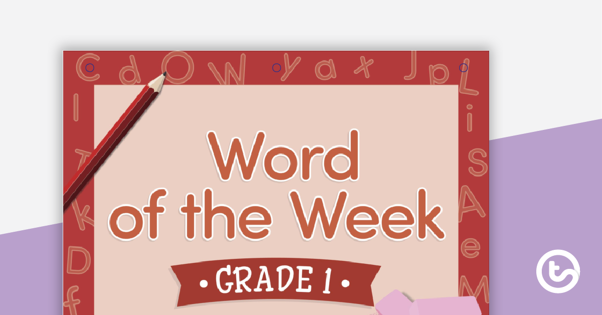 Preview image for Word of the Week Flip Book - Grade 1 - teaching resource