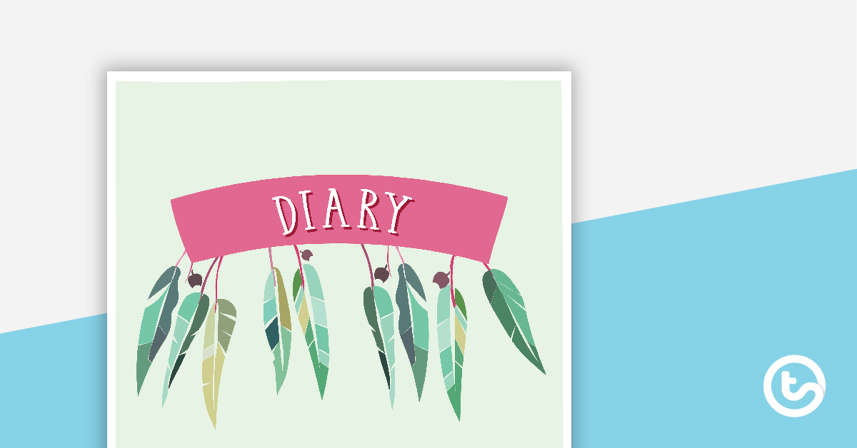Preview image for Gum Leaves - Diary Cover - teaching resource