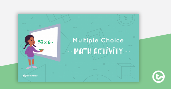 Preview image for Interactive Multiple Choice PowerPoint Template - Mathematics - teaching resource