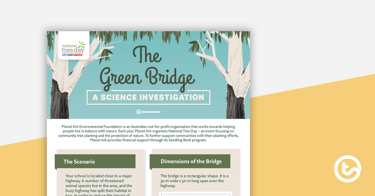 国家树日的预览图像 - 绿桥 - 科学调查 - 教学资源