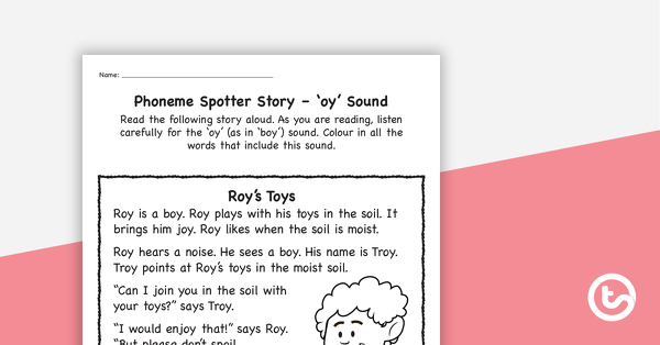 音素侦察员故事的缩略图- 'oy'的声音-教学资源